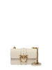 Pinko borsa a tracolla Love Bag One Mini bianco oro