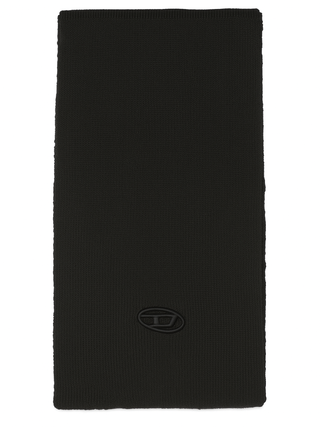 Diesel sciarpa unisex misto lana nero