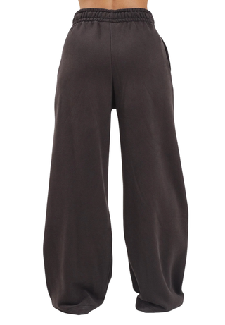 Lacoste pantaloni in felpa wide leg marrone XF5248 SKB LACOSTE 