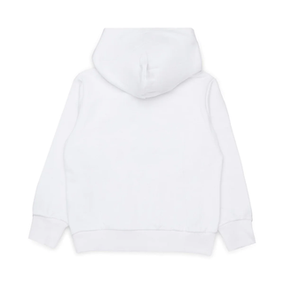 Diesel felpa bambino con cappuccio bianco J02485-KYAZ3 K100 DIESEL