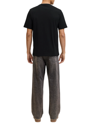 JACK&JONES T-shirt Uomo NERO 12156101 BLACK JACK&JONES