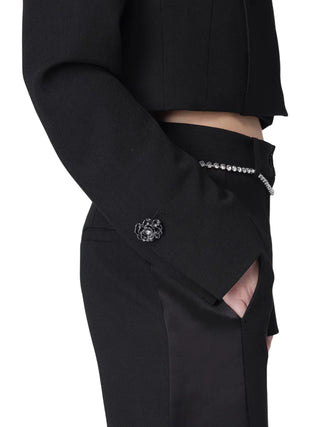 Pinko giacca blazer crop Visciola Spencer nero