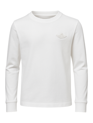 Aeronautica Militare T-shirt manica lunga bambino bianco latte 252TS0055A W02 AERONAUTICA MILITARE