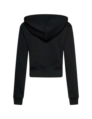 John Richmond felpa donna con cappuccio e zip nero UWA25004FE BLACK John RICHMOND 