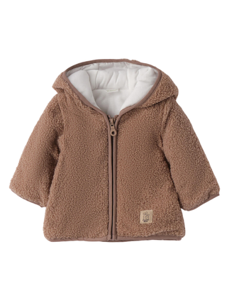 iDo giubbino neonato con cappuccio marrone 4F152 0928 iDO 