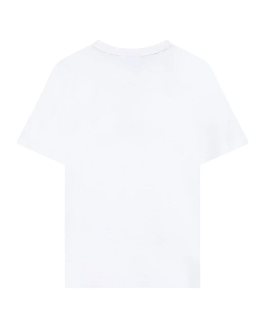 Boss T-shirt bambino manica corta con logo bianco