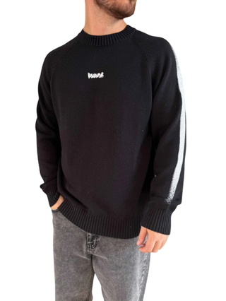 Disclaimer maglia uomo con stampa logo nero 55131 NERO DISCLAIMER 