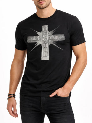 John Richmond T-shirt uomo manica corta Padille nero