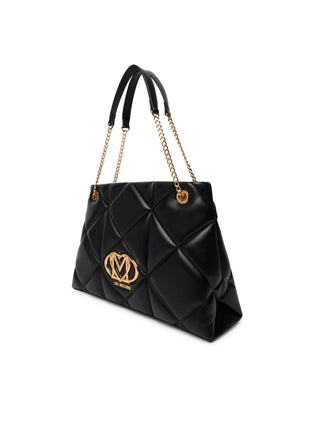 Love Moschino borsa a spalla in ecopelle trapuntata nero