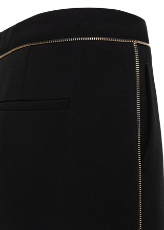 Blugirl pantaloni palazzo con zip decorative nero RF5028T3190 22222 BLUGIRL