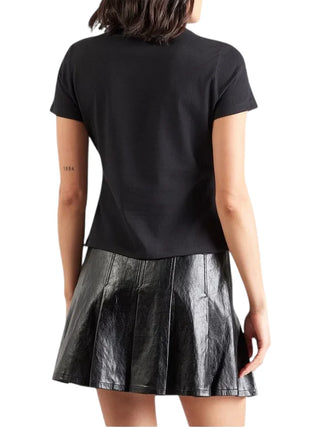 Calvin Klein Jeans T-shirt manica corta donna Gradient logo nero