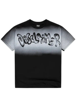 Disclaimer T-shirt bambino in jersey stampa logata nero
