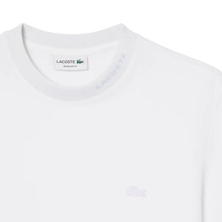 Lacoste T-shirt manica corta uomo in piquè bianco