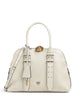 Pinko borsa Bowling Bag Medium in pelle bianco oro