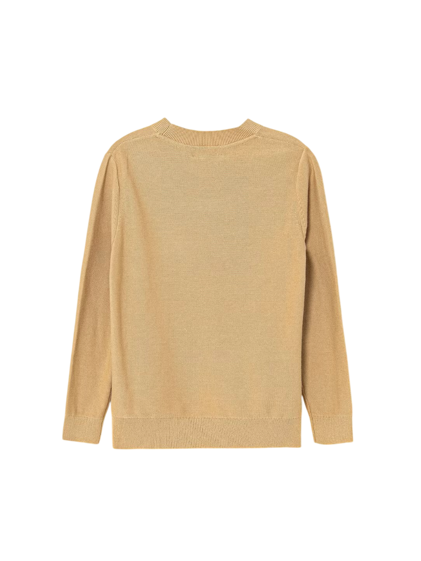 Calvin Klein Jeans maglia bambino in cotone beige