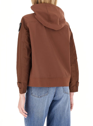 Blauer giubbino leggero Marcella con cappuccio marrone