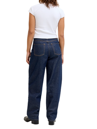 Jjxx jeans donna Fuji Barrel lavaggio blu scuro