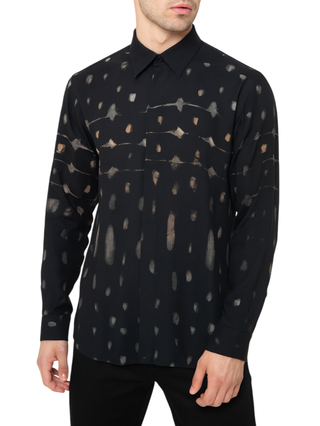 Alta Tensione camicia uomo in fantasia nero 3379-MAESTRO UNICA ALTA TENSIONE