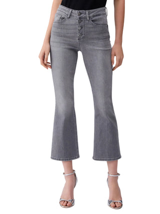 Liu Jo jeans flare Princess cropped lavaggio grigio