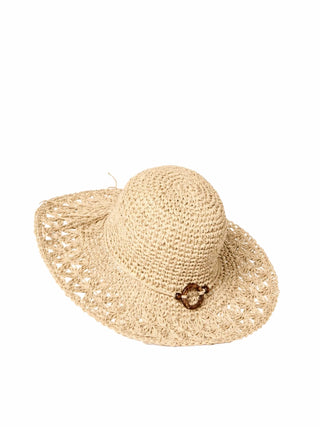 Surkana cappello in rafia Pamela beige