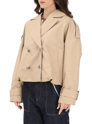 Pinko trench corto doppiopetto Triscia beige