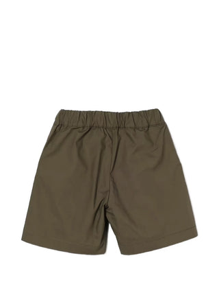 Dondup bermuda bambino in cotone verde militare