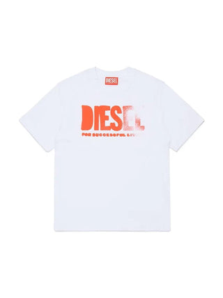 Diesel T-shirt bambino Thide stampa logo bianco