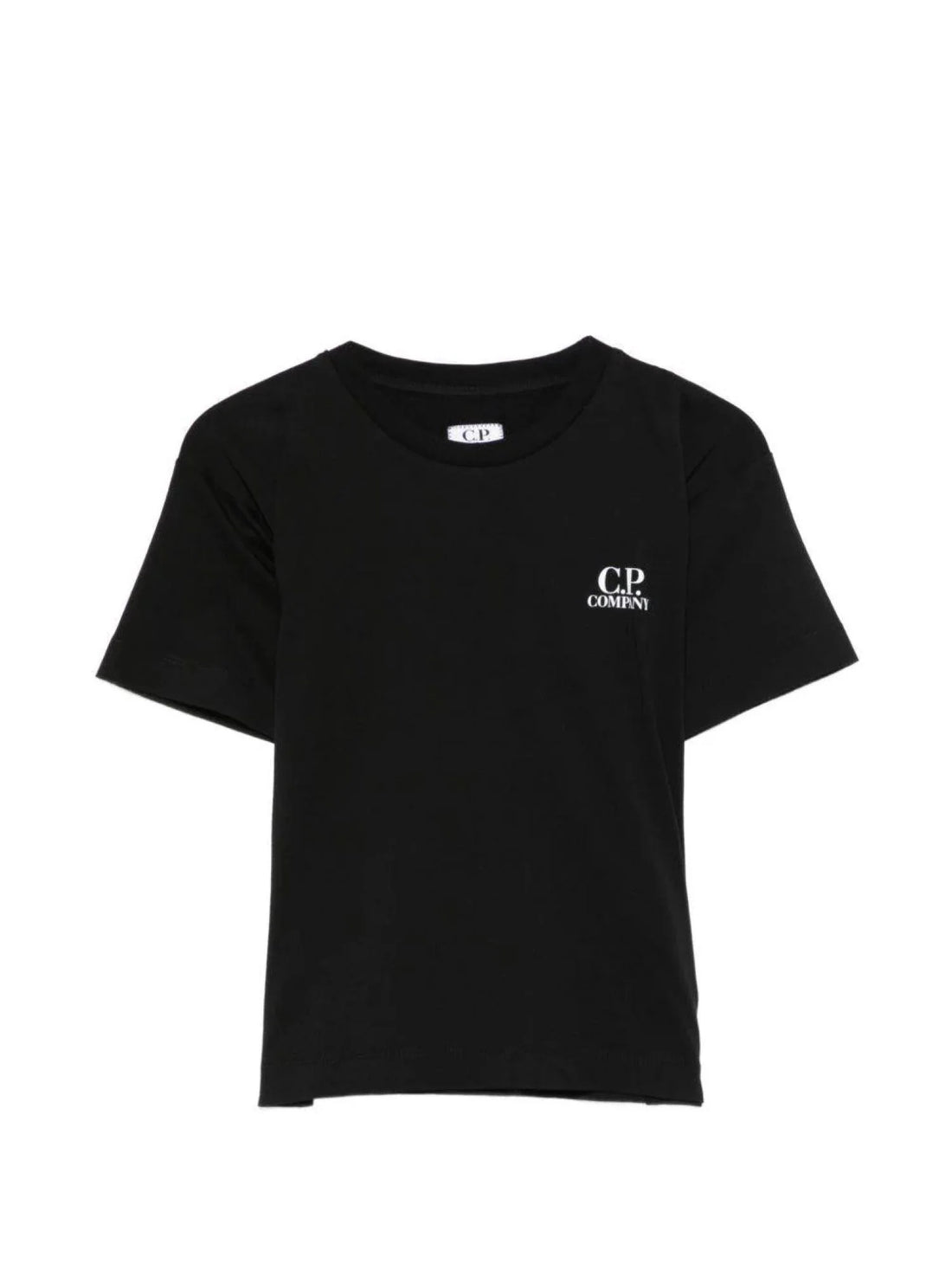 C.P. Company T-shirt bambino manica corta con logo nero