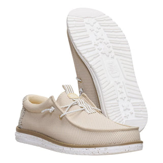 Hey Dude mocassino uomo Wally Mesh Neutrals ecrù