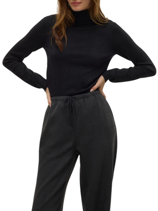 vmhappyglitter ls rollneck pullover boo - 41% viscose lenzingecovero