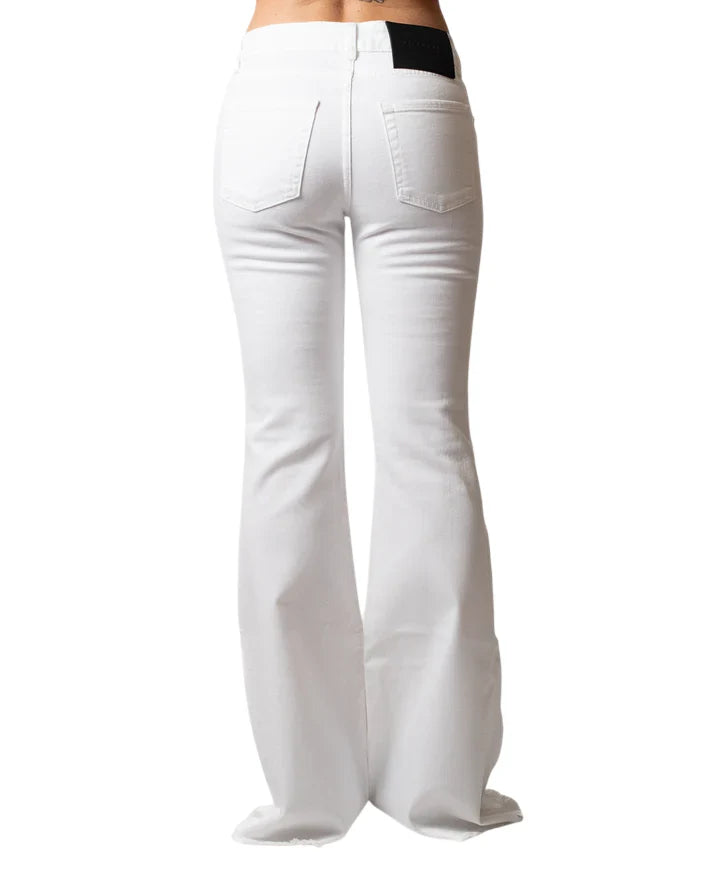 John Richmond jeans a zampa donna Kannawi bianco