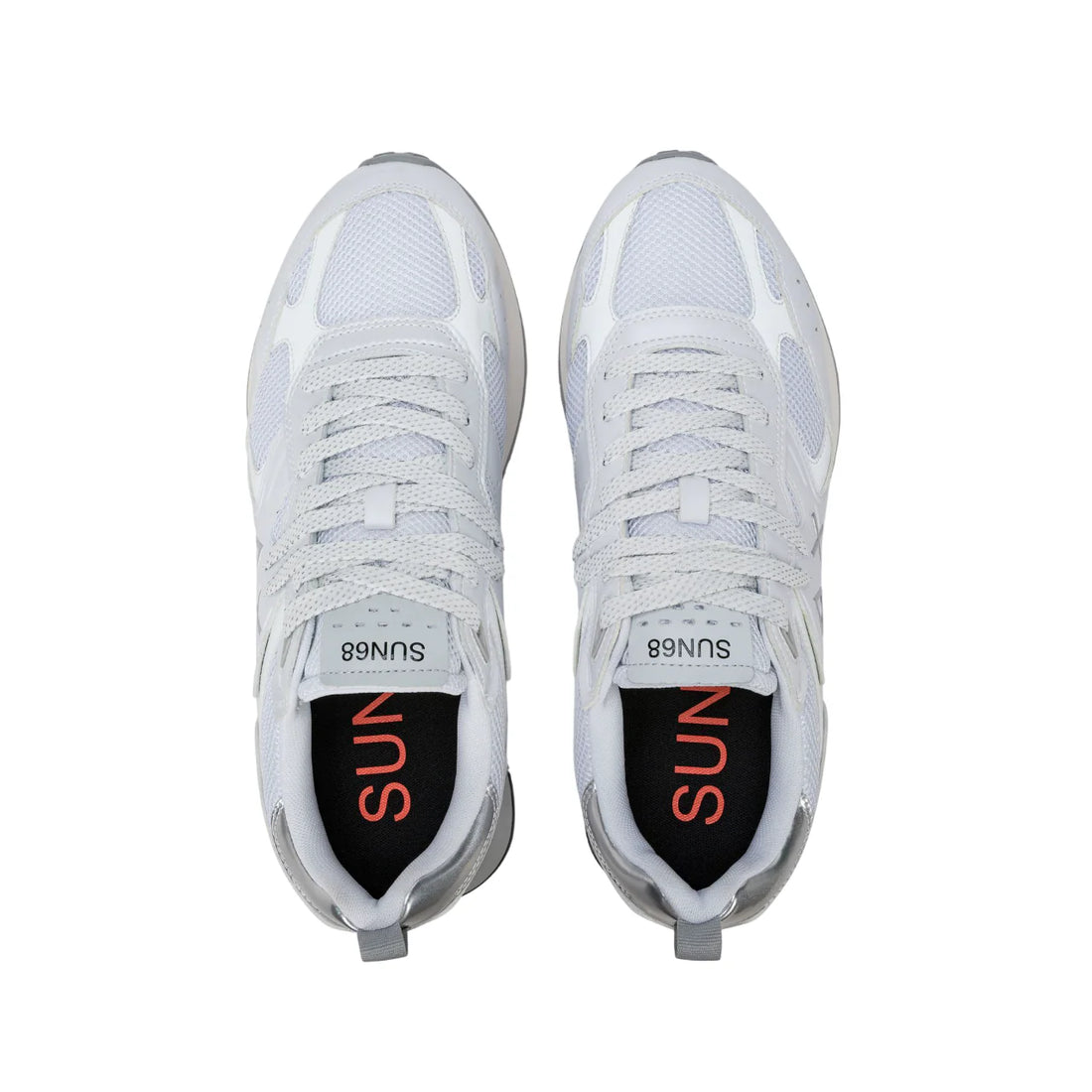 Sun68 sneakers uomo Jaki 2.0 Silver Mesh argento