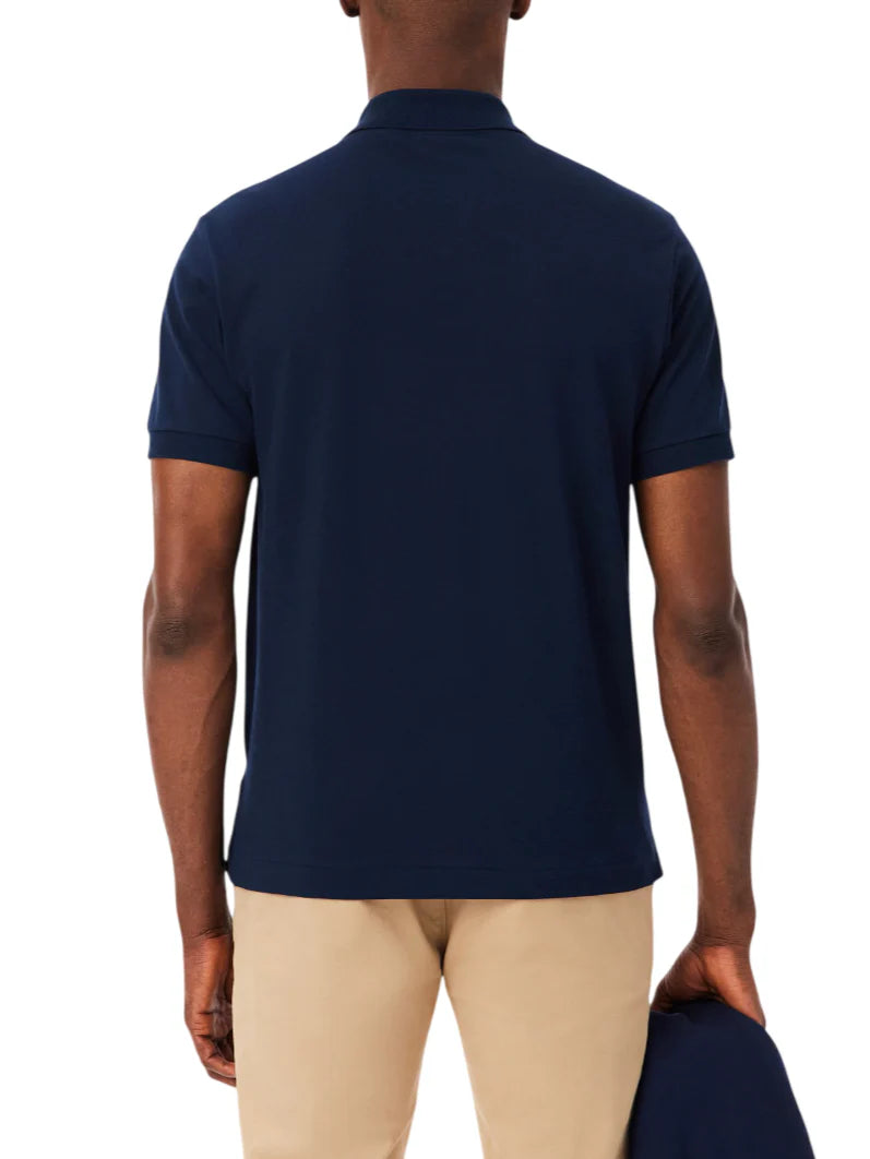 Lacoste polo manica corta 12.12 light in piquè blu navy