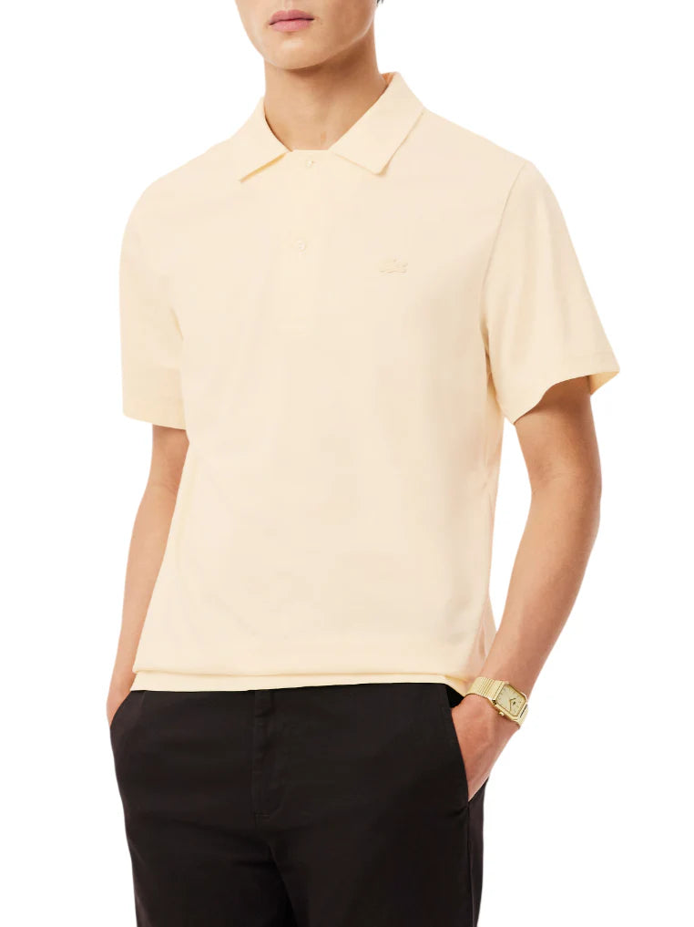 Lacoste polo uomo manica corta Paris beige chiaro