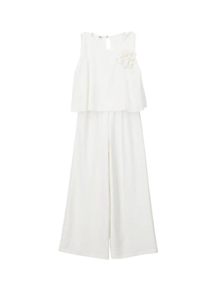 iDo tuta jumpsuit bambina a palazzo panna