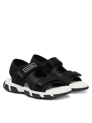 Calvin Klein sandali bambino con strappi nero