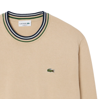 Lacoste maglia uomo in cotone beige AH5158 DV0 LACOSTE