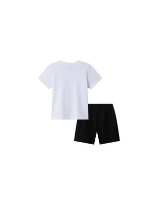 The North Face completo bambino T-shirt e shorts bianco nero