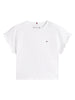 Tommy Hilfiger top bambina manica corta bianco