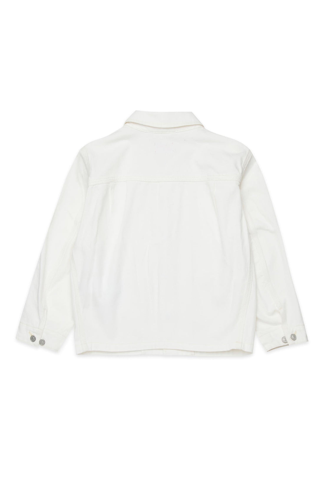 Diesel giubbino unisex in denim bianco
