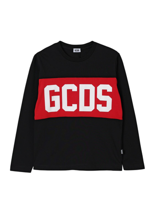 band logo longsleeves t-shirt B2JU2214JF1 BLACK GCDS 