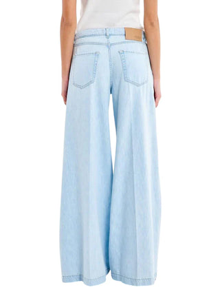 Vicolo jeans wide leg Madison lavaggio blu chiaro