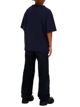 Calvin Klein Jeans T-shirt bambino manica corta stampa logo blu