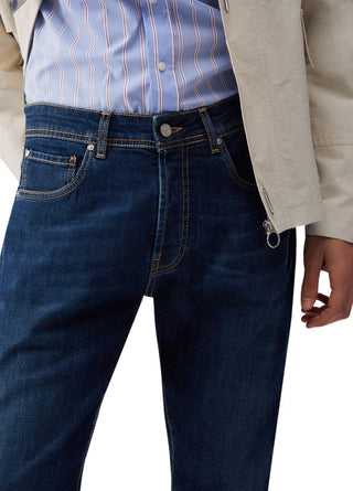 Liu Jo jeans uomo Frank slim lavaggio blu