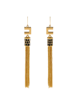 Elisabetta Franchi orecchini pendenti con dettaglio snake oro OR50A57E2 U95 ELISABETTA FRANCHI 