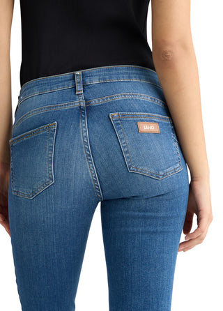 Liu Jo jeans flare crop in denim stretch lavaggio blu UA5022D0236 78857 LIU JO