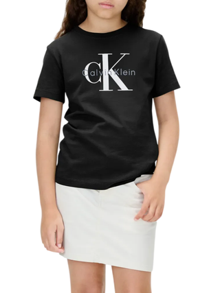 Calvin Klein Jeans T-shirt bambina manica corta nero