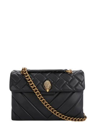Kurt Geiger borsa a spalla in pelle Kensington nero 1470400109 BLACK KURT GEIGER 