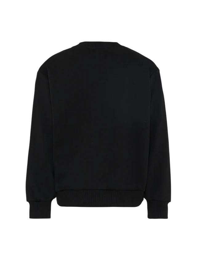 Diesel felpa bambino con logo iconico nero