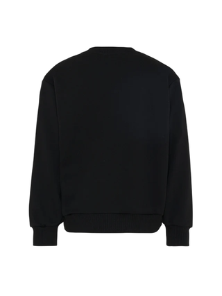 Diesel felpa bambino con logo iconico nero